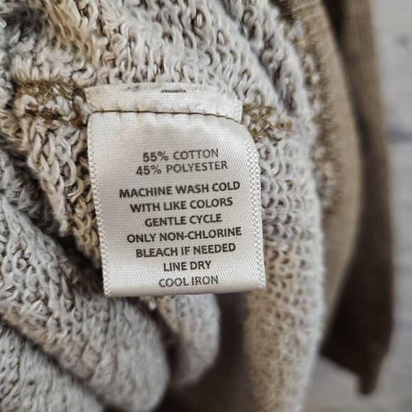 Vintage MV Sport Pentagon Hoodie Pullover Long Sleeve Brown Mens Size L 90s Y2K - Picture 6 of 6